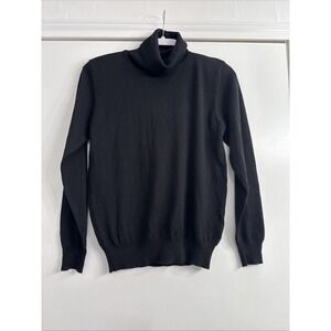 VTG  KASPER A.S.L. Wool Blend Black Long Sleeve Turtleneck Sweater Size‎ 8